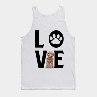 Dog Love - Brown Cockapoo Tank Top